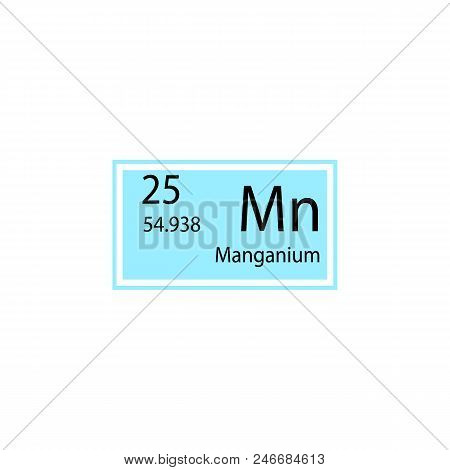 Periodic Table Element Manganium Icon. Element Of Chemical Sign Icon. Premium Quality Graphic Design