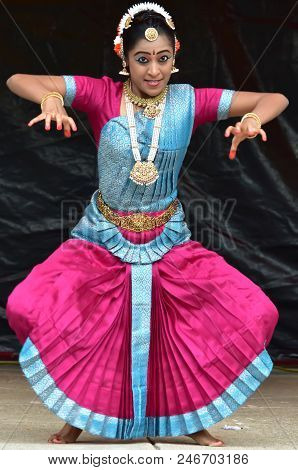 Bloomington, Illinois - Usa - Jun 24,2018 - Indian Classical Dance