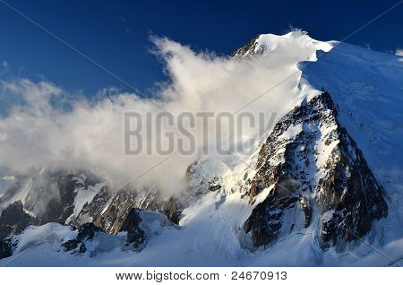 Mont Blanc Du Tacul nelle Alpi, Francia
