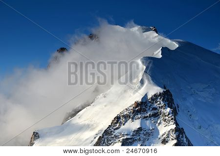 Mont Blanc Du Tacul nelle Alpi, Francia