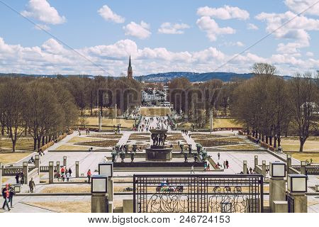 Oslo, Vigeland Park, 2013. Spring In Oslo, Norvegia. View Strets, Nature In Oslo.