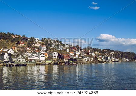 Spring In Oslo, Norvegia. View Strets, Nature In Oslo.
