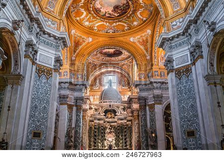 Interiors Of Chiesa I Gesuiti, Venice, Italy