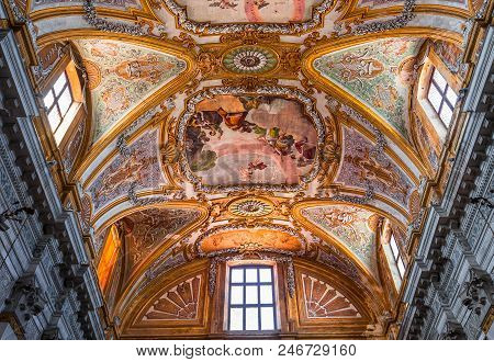 Interiors Of Chiesa I Gesuiti, Venice, Italy
