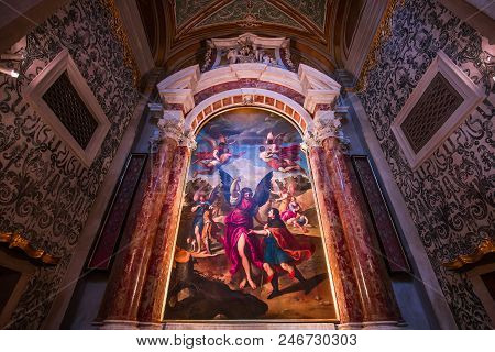 Interiors Of Chiesa I Gesuiti, Venice, Italy