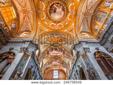 Interiors Of Chiesa I Gesuiti, Venice, Italy