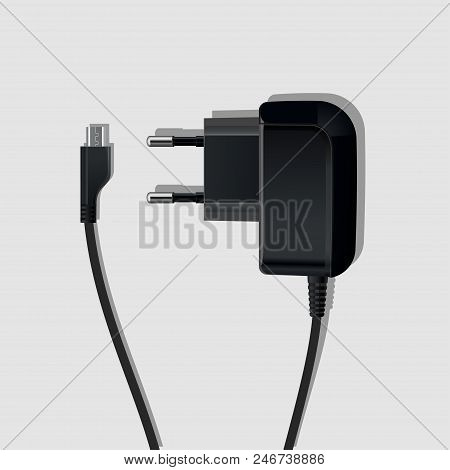 Charging Lies On A Table, Black Color