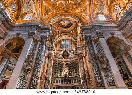 Interiors Of Chiesa I Gesuiti, Venice, Italy