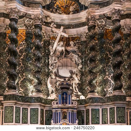 Interiors Of Chiesa I Gesuiti, Venice, Italy