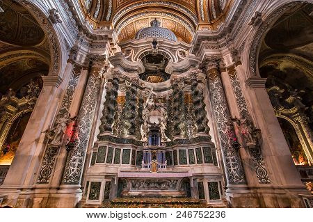 Interiors Of Chiesa I Gesuiti, Venice, Italy