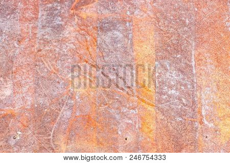 Rust Texture Of Paintpot In Rotation, Rusty Metal Background