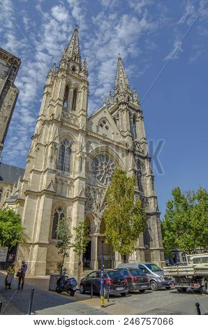 Bordeaux, France, September 2014: Catholic Church Saint Louis Of Chartrons, Bordeaux, France