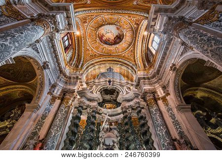 Interiors Of Chiesa I Gesuiti, Venice, Italy