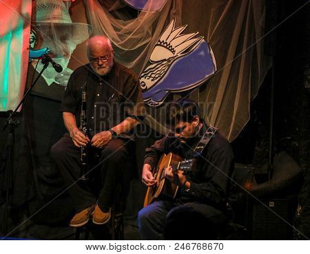 Cracow, Poland - June 24, 2018: Terry, Mencel, Herman Performs Live At The Summer Jazz Festival In K
