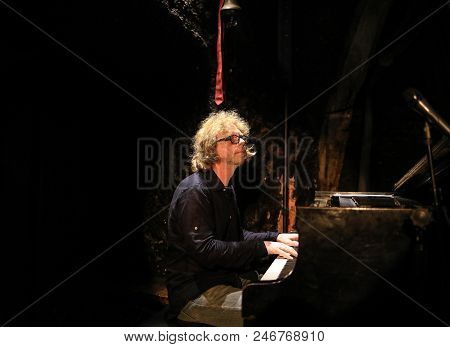 Cracow, Poland - June 24, 2018: Terry, Mencel, Herman Performs Live At The Summer Jazz Festival In K