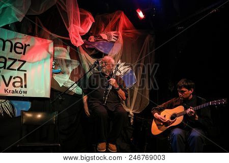 Cracow, Poland - June 24, 2018: Terry, Mencel, Herman Performs Live At The Summer Jazz Festival In K