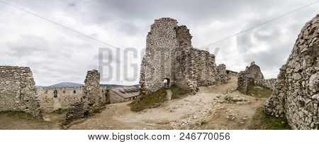 Castle Ruin - Cachticky Hrad At Slovakia