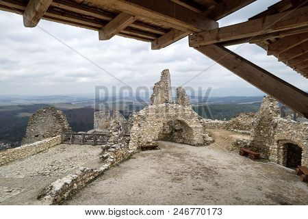 Castle Ruin - Cachticky Hrad At Slovakia