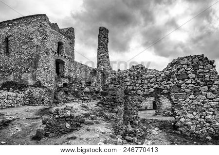 Castle Ruin - Cachticky Hrad At Slovakia