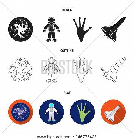 The Alien Hand, The Space Shuttle Ship Space Shuttle, The Astronaut In The Spacesuit, The Black Hole