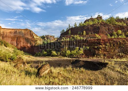 The Colors Of Extinct Vulcano Of Racos, Romania.