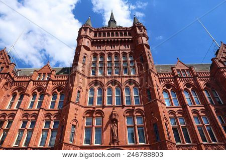 London, Uk - Holborn Bars Building. Grade Ii Listed Victorian Terracotta Building.