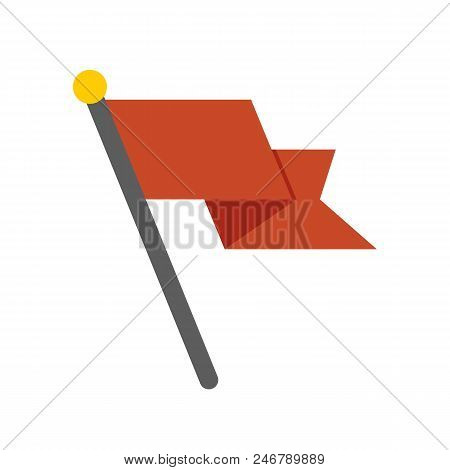 Vector Flag Icon - Flag Element Symbol. Flat Illustration Isolated On White Background