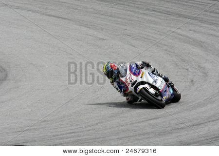 SEPANG, Malezja - 22 października: Zawodnik MotoGP Karel Abraham konkuruje na sesji kwalifikacyjnej 