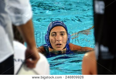 Budapest, Hungary - Jul 16, 2017. Csabai Dora (hun) Plays With Japan In The Preliminary Round. Fina 