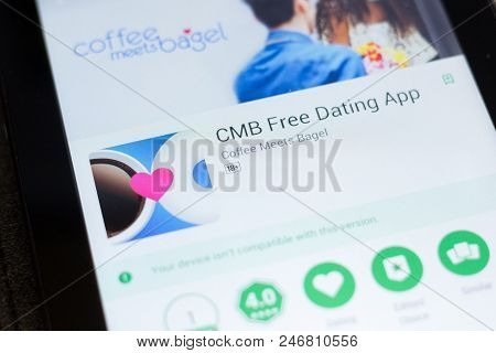 Ryazan, Russia - June 24, 2018: Cmb Free Dating App Mobile App On The Display Of Tablet Pc