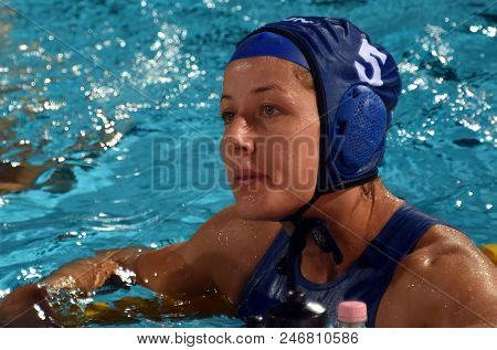 Budapest, Hungary - Jul 16, 2017.  Szucs Gabriella (hun) In The Preliminary Round. Fina Waterpolo Wo