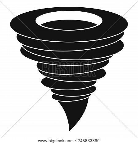 Storm Hurricane Icon. Simple Illustration Of Storm Hurricane Vector Icon For Web Design Isolated On 