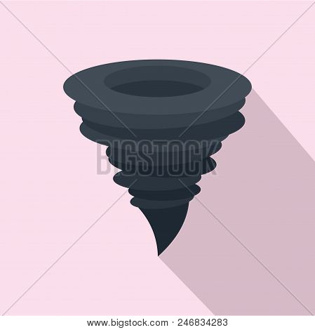 Storm Hurricane Icon. Flat Illustration Of Storm Hurricane Vector Icon For Web Design