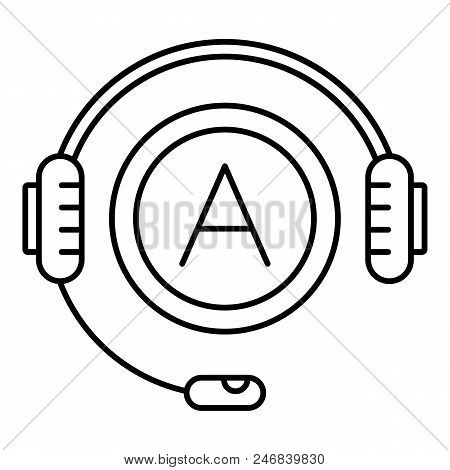 Audio Book Listen Icon. Outline Illustration Of Audio Book Listen Vector Icon For Web Design Isolate