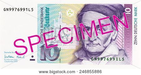 A Single 10 German Mark Bank Note Obverse