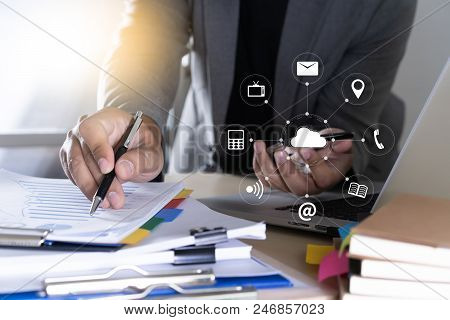 Cloud Computing Diagram Network Data Storage Technology Service