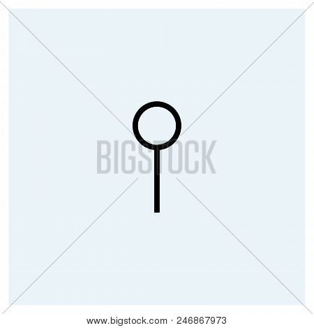 Map Pin Icon Vector Icon On White Background. Map Pin Icon Modern Icon For Graphic And Web Design. M