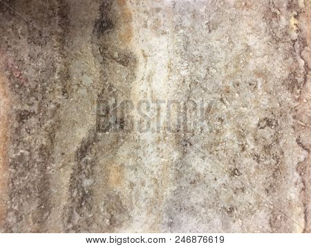 Beautiful Glossy Marbled Surface In Beige, Brown And Cream With Patterns And Speckles. Marble Is A M
