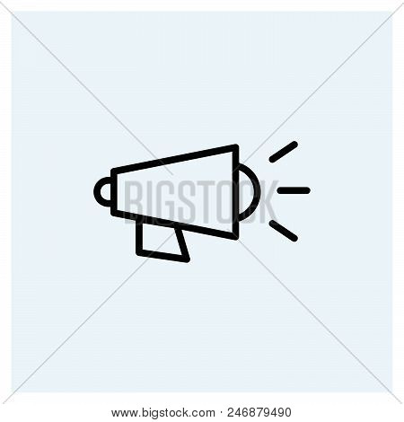 Megaphone Icon Vector Icon On White Background. Megaphone Icon Modern Icon For Graphic And Web Desig