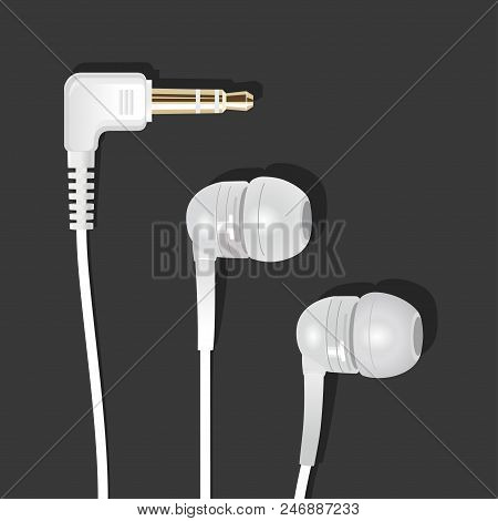 Earphones Vacuum With An Entrance, Lie On A Table