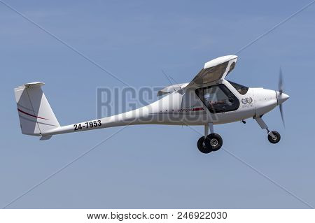Lethbridge, Australia - November 23, 2014: Pipistrel Virus Sw 100/nw Ultralight Aircraft 24-7953.
