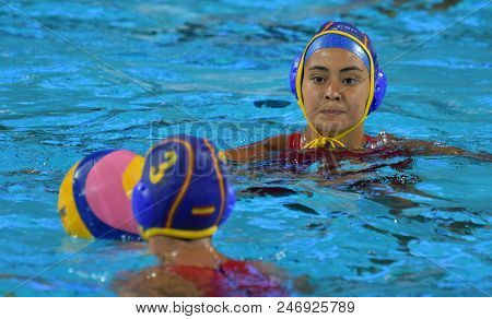 Budapest, Hungary - Jul 20, 2017. Crespi Barriga Paula (esp) Player Of The Spanish Team In The Preli