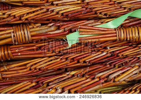 Czech Easter Pussywillow Twigs As Nice Holiday Background