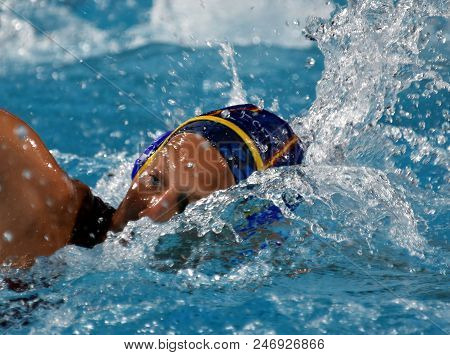 Budapest, Hungary - Jul 20, 2017. Bach Pascual Marta (esp) Player Of The Spanish Team In The Prelimi