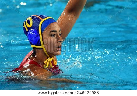 Budapest, Hungary - Jul 20, 2017. Crespi Barriga Paula (esp) Player Of The Spanish Team In The Preli