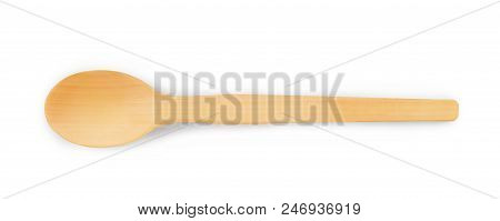 Wooden Spoon Isolated On White Background Background, Nobody, Close-up, Photography, Isolated,