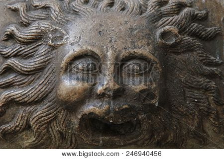 Old Waterspout Statue As Nice Detail Of Architecture