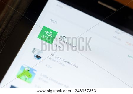 Ryazan, Russia - June 24, 2018: Arlo Icon On The List Of Mobile Apps