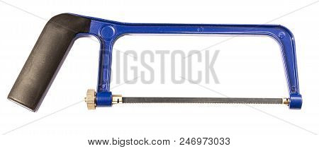 Hacksaw For Metal  On A White Background, Isolate