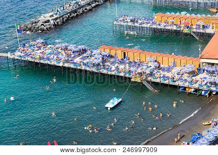 Beach Of Sorrento, Summer Hoiday, Southern Italy